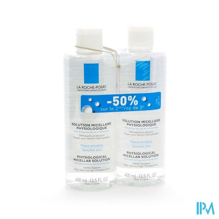 La Roche Posay Toil Physio Micellaire Opl. 2x400ml 2de-50%