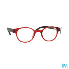 Afbeelding in Gallery-weergave laden, Pharmaglasses Leesbril Round +2.50 Red/black
