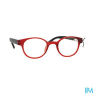 Pharmaglasses Leesbril Round +2.50 Red/black