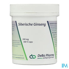 Afbeelding in Gallery-weergave laden, Siberian Ginseng Caps 100x650mg Deba
