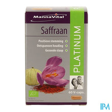 Afbeelding in Gallery-weergave laden, Mannavital Bio Saffraan Platinum V-caps 60
