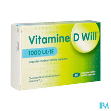 Load image into Gallery viewer, Vitamine D Will 1000ie Zachte Caps 90
