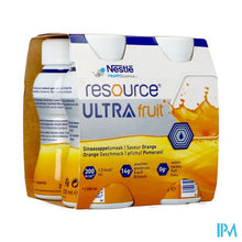 Load image into Gallery viewer, Resource Ultra Fruit Sinaasappelsmaak 4x200ml
