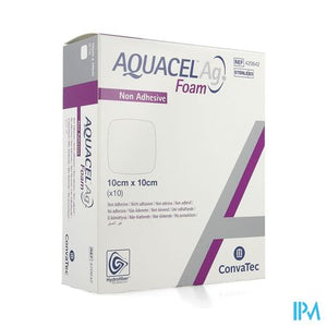 Aquacel Ag Foam Non Adhesief 10x10cm 10