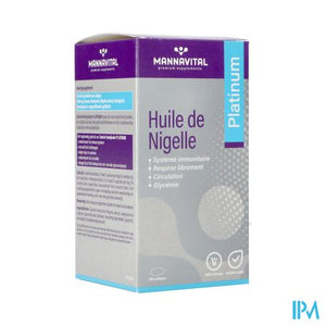 Mannavital Zwarte Komijnolie Platinum Softgels 120