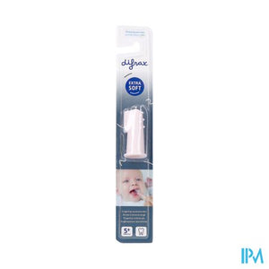 Difrax Tandenborstel Vingertop Silicone Rose