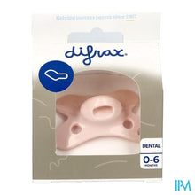 Afbeelding in Gallery-weergave laden, Difrax Fopspeen Dental 0-6m Uni/pure Roze/blossom

