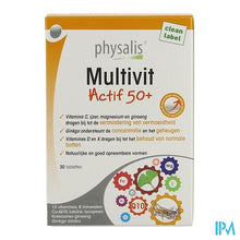 Load image into Gallery viewer, Physalis Multivit Actif 50+ Comp 30
