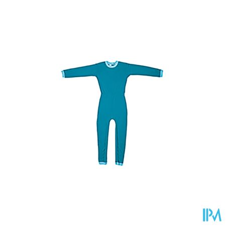 Suprima 4701 Slaapoverall Rug+beenrits l.blauw S