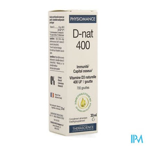 D-nat 400 Fl Gutt 20ml Physiomance Phy268