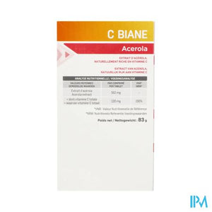 C Biane Acerola Kauwtabl 60