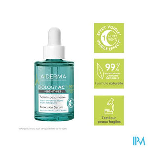 Aderma Biology Ac Night Peel Serum A/onzuiv. 30ml