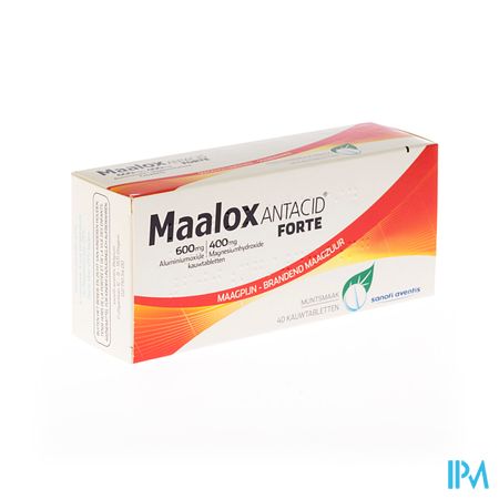 Maalox Antacid Forte 600/400 Comp 40