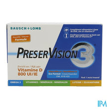 Load image into Gallery viewer, Preservision 3 + Vit D3 Caps 60
