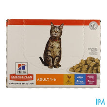 Afbeelding in Gallery-weergave laden, Hills Sc.plan Feline Adult Multip. Classic 12x85g
