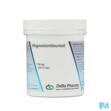 Load image into Gallery viewer, Magnesiumtauraat V-caps 100x750mg Deba
