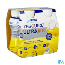 Load image into Gallery viewer, Resource Ultra Fruit Ananassmaak 4x200ml
