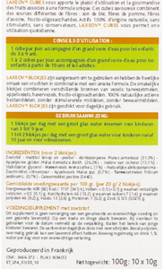 Laxeov Appel-abrikoos Blokjes 10x10g
