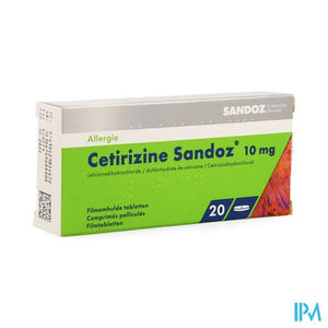 Cetirizine Sandoz Comp 20 X 10mg