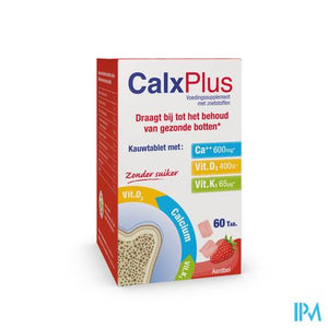 Calxplus Aardbei Kauwtabl 60