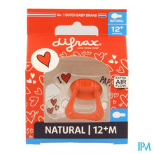 Afbeelding in Gallery-weergave laden, Difrax Fopspeen Natural 12m+ I Love
