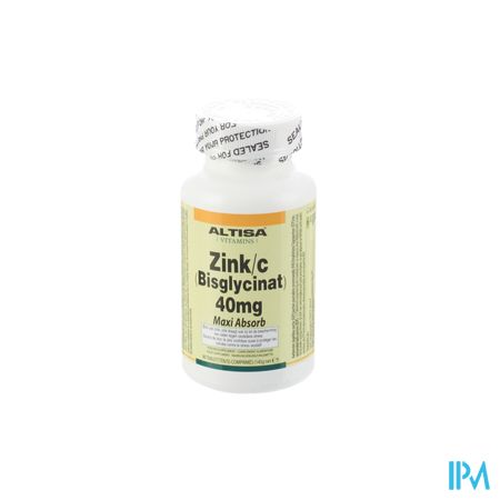 Altisa Zink Bisglycinaat 40mg Comp 90