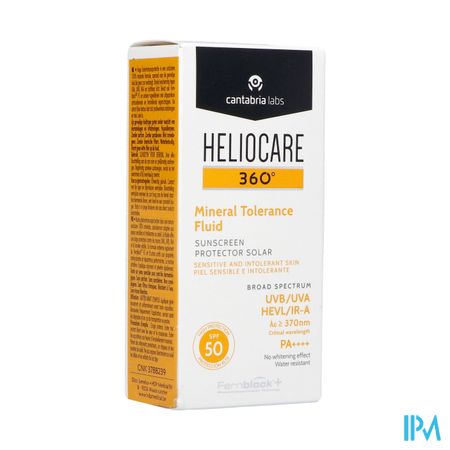 Heliocare 360° Mineral Tolerance Fluid Ip50 50ml