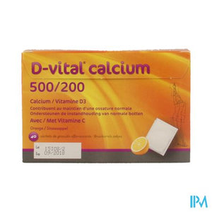 D-vital Calcium 500/200 Sinaas Zakjes 40