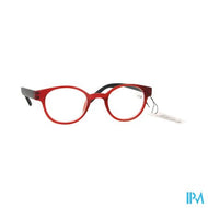 Pharmaglasses Leesbril Round +3.50 Red/black