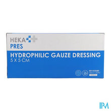 Afbeelding in Gallery-weergave laden, Hekapres Gaaskompr.hydrof. 5x 5cm Ster. 12l 1x100
