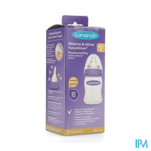 Load image into Gallery viewer, Lansinoh Zuigfles + Natural Wave Speen 160ml
