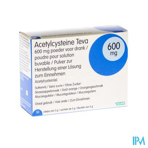 Acetylcysteine Teva 600mg Pdr Sach 30 X 600mg