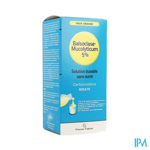 Balsoclase Mucolyticum 5% Drinkb.opl Z/suiker200ml