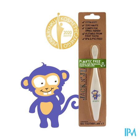 Jack N' Jill Bio Tandenborstel Monkey