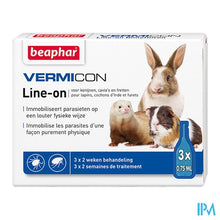 Afbeelding in Gallery-weergave laden, Beaphar Vermicon Line-on Knaagdier 3x0,75ml
