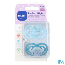 Afbeelding in Gallery-weergave laden, Mam Perfect Night Fopspeen Silic. 6-16m Blue 2
