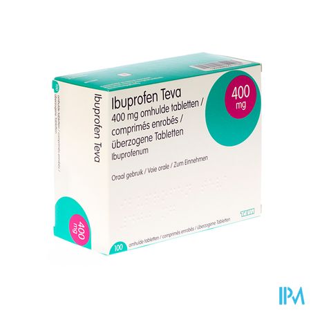 Ibuprofen Teva Drag 100 X 400mg