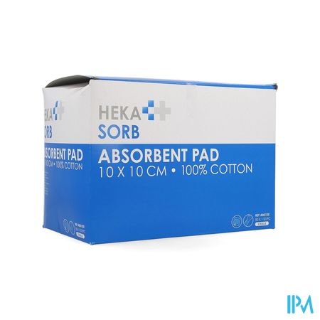 Hekasorb Verband Absorb. Steriel 10x10cm 50