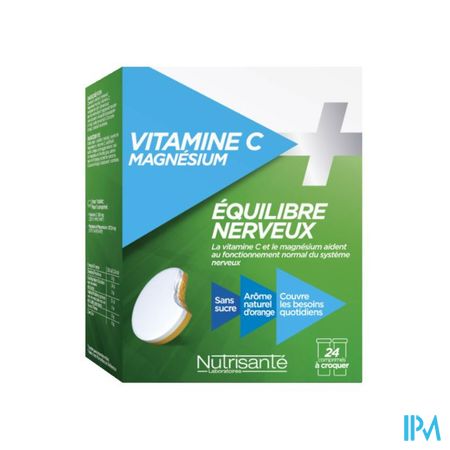 Vitamine C+magnesium Kauwtabl Tube 2x12