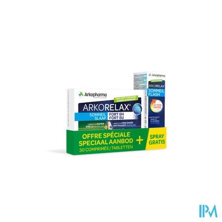 Arkorelax Slaap 8h Tabl 30 + Spray Gratis 20ml