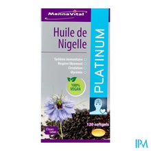 Afbeelding in Gallery-weergave laden, Mannavital Zwarte Komijnolie Platinum Softgels 120
