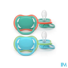 Afbeelding in Gallery-weergave laden, Philips Avent Fopspeen +6m Air Nachtblauw/groen 2
