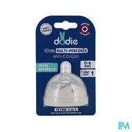 Dodie Fopspeen Biomim.&ring +0m Silic.fl.1 Langz.1