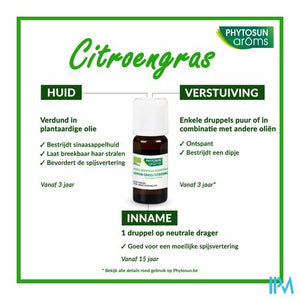 Phytosun Citroengras Fr-bio-01 10ml
