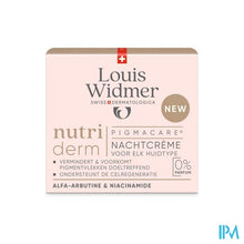 Afbeelding in Gallery-weergave laden, Widmer Nutriderm Pigmacare Nachtcreme N/parf 50ml
