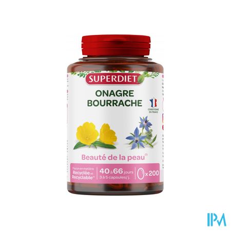 Superdiet Onagre Bourrache Caps 200