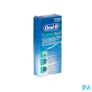 Oral B Floss Super Floss Mint Waxed 50m