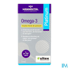 Afbeelding in Gallery-weergave laden, Mannavital Omega 3 Visolie Softgels 60

