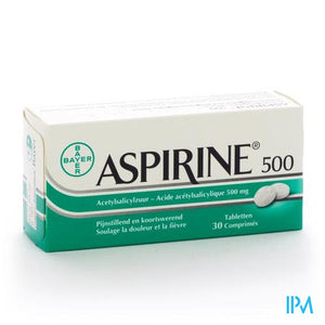Aspirine 500mg Comp 30