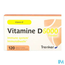 Load image into Gallery viewer, Vitamine D6000 Trenker Tabl 120 Nf
